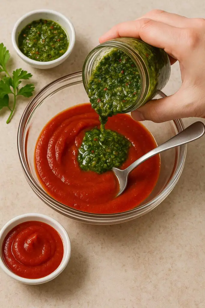 Delicious Pizza Sauce Recipe Using Chimichurri Sauce 4 Tomatoes for a Rich Base