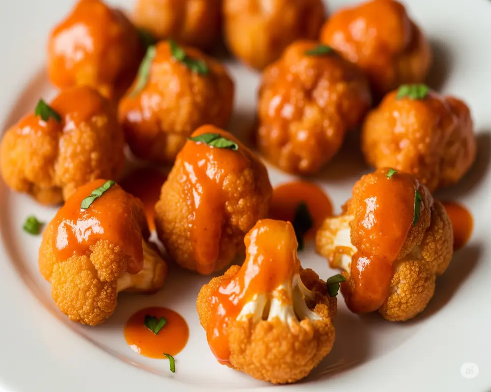 15 Low Carb Vegan Snacks for Every Craving 3 Cauliflower Buffalo Bites