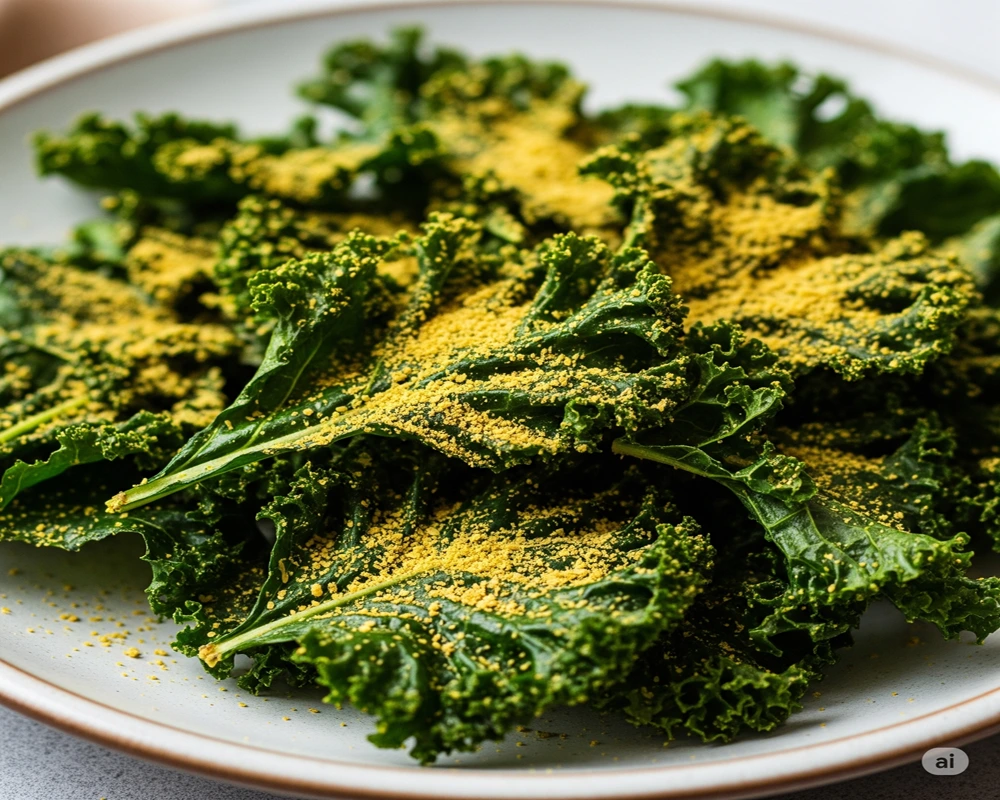 15 Low Carb Vegan Snacks for Every Craving 9 Kale Chips with Nutritional Yeast