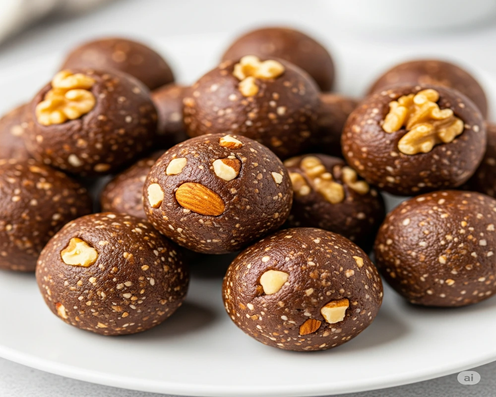 15 Low Carb Vegan Snacks for Every Craving 8 Nutty Chocolate Protein Balls