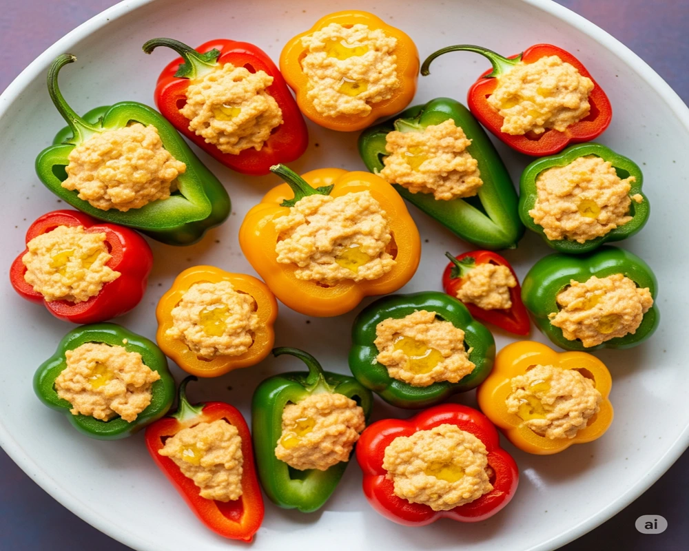 15 Low Carb Vegan Snacks for Every Craving 7 Vegan Cheese-Stuffed Mini Peppers