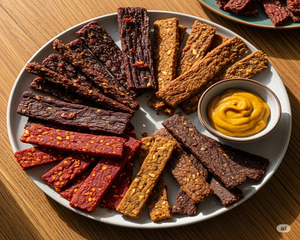 15 Low Carb Vegan Snacks for Every Craving 12 Vegan Jerky Strips