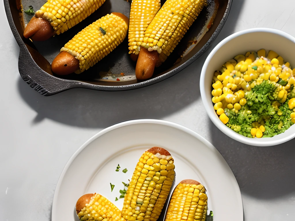 Corn Dogs with Savory Herb Coating