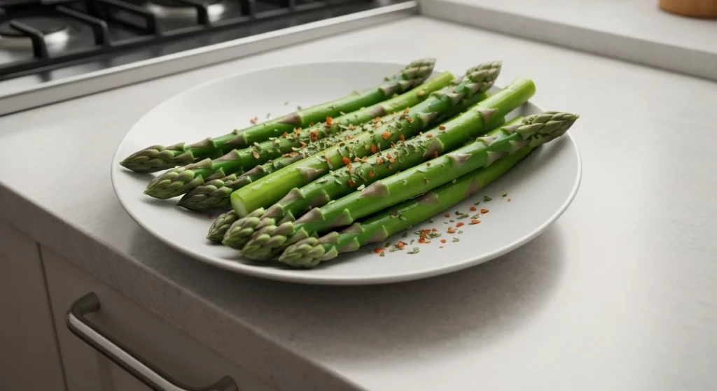How to season boiled asparagus