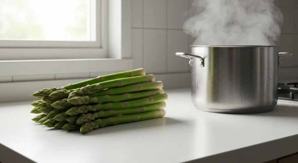 How to cook asparagus in water