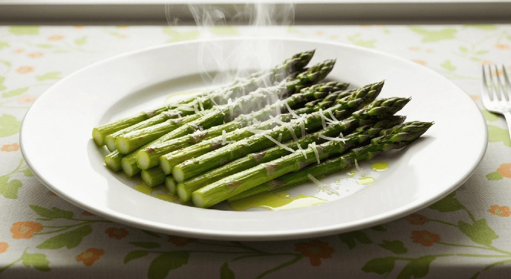 easy roasted asparagus with parmesan